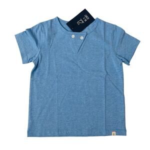 NWT Me & Henry Size 3/4Y Blue Schooner Slub Tee